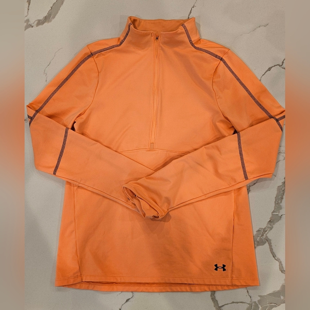 Under Armour Vibrant Orange Half-Zip Top